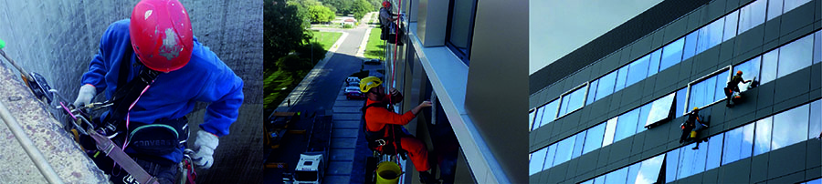 Prace wysokościowe, usługi wysokościowe - Kraków, mycie elwacji, mycie okien na wysokości