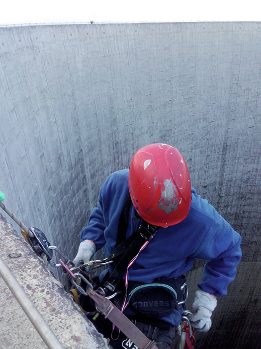 Prace wysokościowe, usługi wysokościowe - Kraków, inspekcja komina, inspekcja 